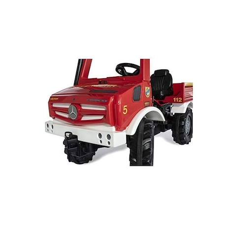 Véhicule à pédales Unimog Pompiers - Rolly Toys - Pneus murmure - RollyFlashlight inclus ROUGE 3 - vertbaudet enfant 