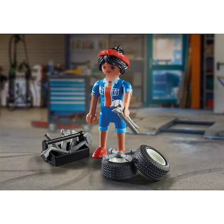 PLAYMOBIL - 71164 - Special Plus Mécanicienne - Mixte - 4 ans - Bleu BLEU 2 - vertbaudet enfant 