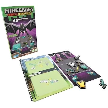 Jeu de Logique Magnétique - RAVENSBURGER - Minecraft - Bleu - Enfant - Violet VIOLET 1 - vertbaudet enfant 