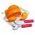Jouet d'imitation - Vilac - Le poulet rôti à découper - Fille - Orange - Enfant ORANGE 1 - vertbaudet enfant 