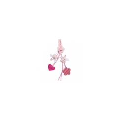 -Porte Tétine & Hochet - Trousselier - Rose - Pour Enfant - A partir de 3 ans