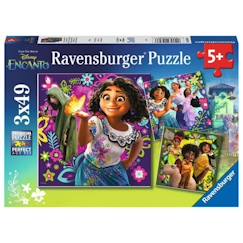 -Puzzles Disney Encanto - Ravensburger - 3 x 49 pièces - Dessins animés et BD - Mixte - Age minimum 5 ans