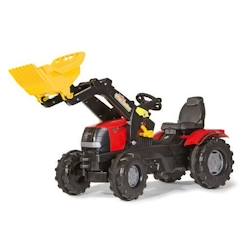 Jouet-Jeux de plein air-Tracteur à pédales RollyFarmtrac Case Puma CVX 240 - Rolly Toys - Mixte - Rouge - Enfant - Chargeur