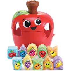 Jouet-Premier âge-Premières manipulations-Jouet éducatif pour bébé - VTECH BABY - Tourni Pomme des Formes - Multicolore - Rouge - A partir de 12 mois