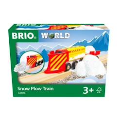 -Train Chasse-neige BRIO - Accessoire Circuit de train en bois - Mixte dès 3 ans