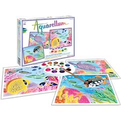Jouet-SENTOSPHERE - Aquarellum Fonds Coralliens - Peinture pour Enfant - Mixte - A partir de 3 ans