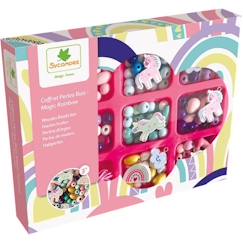 Jouet-Sycomore - Coffret de perles en bois magic rainbow