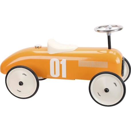 Porteur voiture vintage en métal orange - Vilac - Idéal pour les enfants de 18 mois à 2 ans ORANGE 2 - vertbaudet enfant 