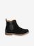 Boots enfant fille cuir détails festons lot beige+marine+marron+noir+taupe 18 - vertbaudet enfant 