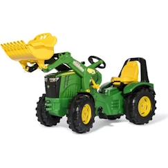 Jouet-Jeux de plein air-Tracteur à pédales Rolly Toys X-Trac Premium John Deere 8400R - Vert - Pour enfants de 3 à 10 ans