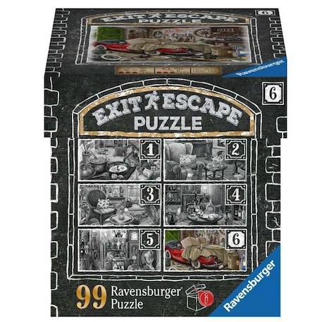 Puzzle escape Ravensburger - Le garage manoir - 99 pièces - Fantastique BLANC 1 - vertbaudet enfant 