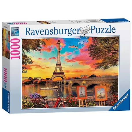 Puzzle 1000 pièces Ravensburger Les quais de Seine - Dimensions 70 x 50 cm - Pour enfants - Garantie 2 ans JAUNE 3 - vertbaudet enfant 