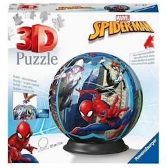 -Puzzle 3D Ball 72 p - Spider-man - Ravensburger - Pour Enfant de 6 ans et plus - Rouge et bleu