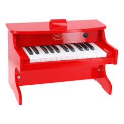 Jouet-Activités artistiques et musicales-Jouet musical - VILAC - E-piano rouge - 25 touches - Support à partitions - Pour enfants dès 3 ans