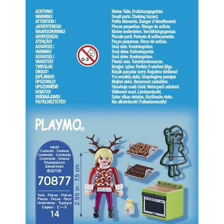 PLAYMOBIL - Pâtissière avec emporte-pièce - Gamme City Life - 14 pièces - Mixte - 4 ans et plus MULTICOLORE 4 - vertbaudet enfant 