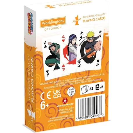Jeu de cartes Naruto - Winning Moves - 54 cartes - Multicolore - Enfant - 5 ans ORANGE 2 - vertbaudet enfant 