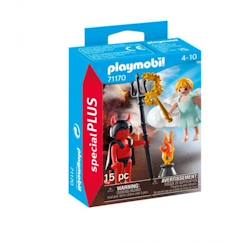 Jouet-Jeux d'imagination-Playmobil - 71170 - Ange et démon special plus - Enfant - Multicolore - 2 personnages et accessoires