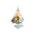 Tente Tipi Yuma pour enfant - Pinolino - bicolore beige bleu - fenêtre et tapis de sol rembourré BLANC 2 - vertbaudet enfant 