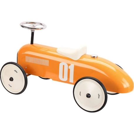 Porteur voiture vintage en métal orange - Vilac - Idéal pour les enfants de 18 mois à 2 ans ORANGE 3 - vertbaudet enfant 