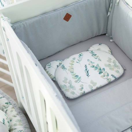 Coussin plat réversible Eucalyptus - Gris - 35 x 27 cm - SEVIRA KIDS BLANC 2 - vertbaudet enfant 