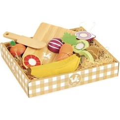 Jouet-Jeu de découpage de fruits et légumes en bois - VILAC - Jour de marché - Mixte - 24 mois - 5 pièces