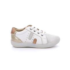 Chaussures-Chaussures fille 23-38-Baskets, tennis-KICKERS Baskets basses Kickpom blanc