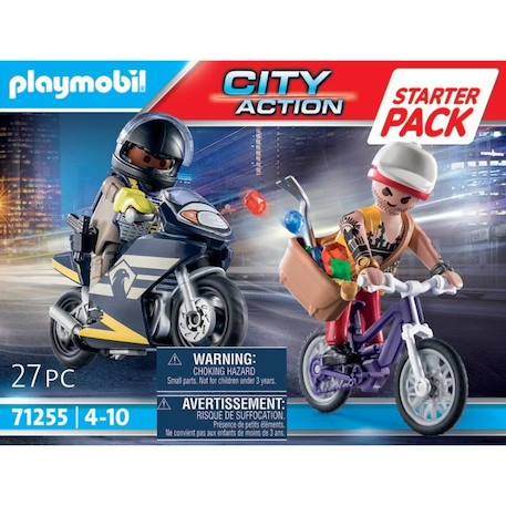 PLAYMOBIL - 71255 - City Action - Starter Pack Agent et voleur BLEU 5 - vertbaudet enfant 