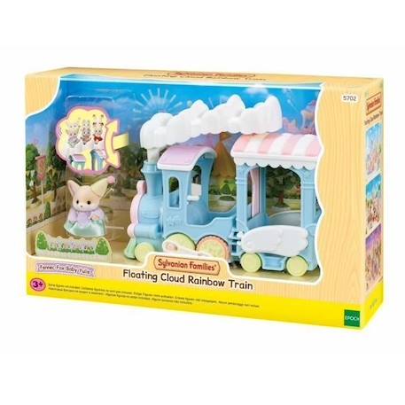 Train à vapeur pour enfant - SYLVANIAN FAMILIES - Bébé Fennec inclus - Sièges animés - Jusqu'à 5 personnages BLEU 1 - vertbaudet enfant 