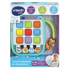 Jouet-Jeux vidéos et jeux d'arcade-VTECH BABY - Tablette Sensorielle des Baby Loulous