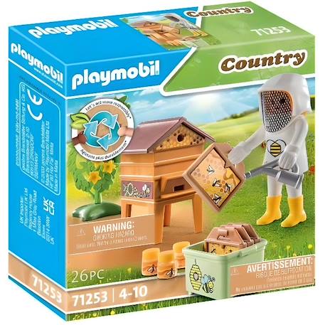 Playmobil - PLAYMOBIL - 71253 Country Apicultrice avec ruche - Enfant - Rouge - 26 pièces MARRON 1 - vertbaudet enfant 