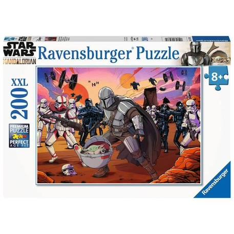 Puzzle Star Wars The Mandalorian 200 pièces XXL - Ravensburger GRIS 2 - vertbaudet enfant 