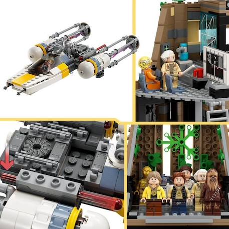 LEGO® Star Wars 75365 La Base Rebelle de Yavin 4, Jouet avec 10 Minifigurines dont Luke Skywalker, la Princesse Leia BLANC 4 - vertbaudet enfant 