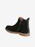 Boots enfant fille cuir détails festons lot beige+marine+marron+noir+taupe 19 - vertbaudet enfant 