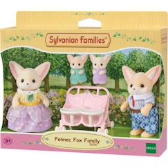 Poupée - SYLVANIAN FAMILIES - Famille Fennec - Multicolore - Articulée et habillée avec soin  - vertbaudet enfant