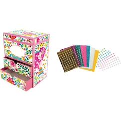 Coffret à bijoux mosaïques - Sycomore - Stick n Fun 3D - Plus de 500 mosaïques colorées - 150 gems - Rose  - vertbaudet enfant