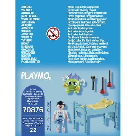 PLAYMOBIL - 70876 - Enfant avec petit monstre - 22 pièces - A partir de 4 ans BLEU 4 - vertbaudet enfant 