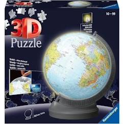 Puzzle 3D Ball éducatif - Globe terrestre lumineux - Ravensburger - 540 pièces - A partir de 10 ans  - vertbaudet enfant