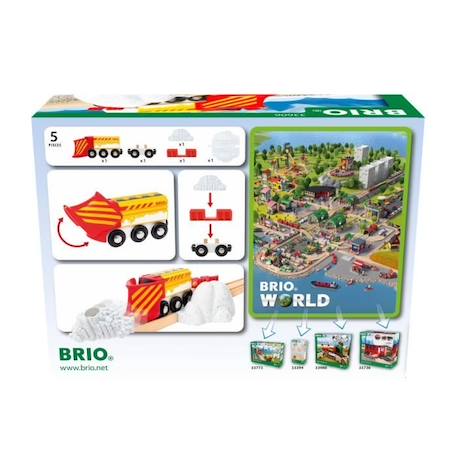 Train Chasse-neige BRIO - Accessoire Circuit de train en bois - Mixte dès 3 ans VERT 3 - vertbaudet enfant 