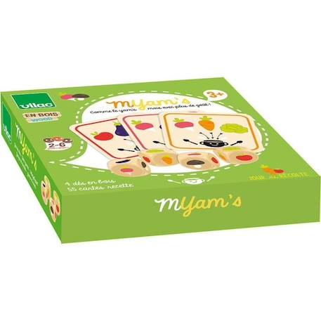 Jeu de Yams pour enfants - Vilac - Myam's Jour de récolte - Potager et cuisine - Dès 3 ans VERT 3 - vertbaudet enfant 