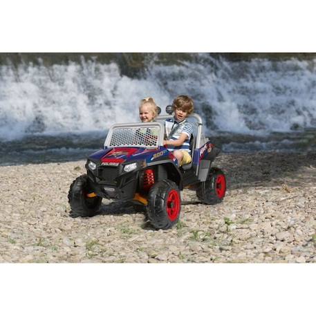 Véhicule Tout-terrain électrique - Buggy Polaris RZR 900 XP - PEG PEREGO BLEU 3 - vertbaudet enfant 