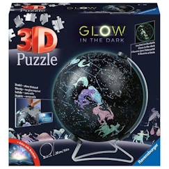 Jouet-Puzzle 3D Globe phosphorescent - Ravensburger - 180 pièces - Science et espace