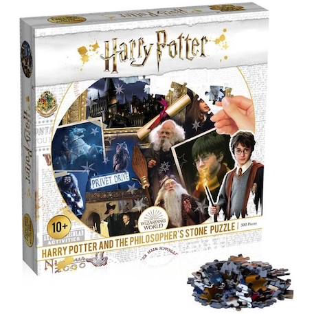 Puzzle Harry Potter et la Pierre Philosophale - Winning Moves - 500 pièces - Thème Cinéma et Publicité BLANC 3 - vertbaudet enfant 