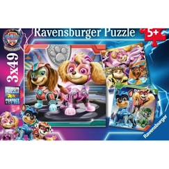 -Ravensburger - 05708 - puzzle 3X49 Pat Patrrouille movie 2