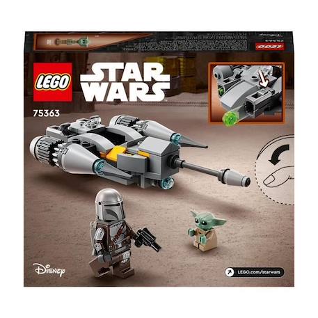 LEGO® Star Wars 75363 Microfighter Chasseur N-1 du Mandalorien, Jouet Le Livre de Boba Fett avec Figurine Bébé Yoda BLANC 6 - vertbaudet enfant 