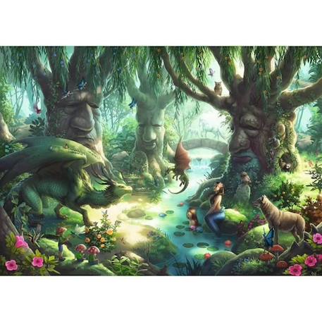 Escape Puzzle - Ravensburger - La forêt magique - Paysage et nature - 368 pièces - Mixte VERT 2 - vertbaudet enfant 
