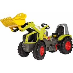 Jouet-Jeux de plein air-Tricycles, draisiennes et trottinettes-Tracteur à pédale - ROLLY TOYS - X-Trac Premium CLAAS Axion 960 - Chargeur et changement de vitesse - Vert