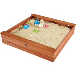 -Bac à sable carré en bois prune - PLUM - Jeux de plage et sable - Pour enfants de 3 ans et plus