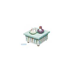 Linge de maison et décoration-Décoration-Boîte à musique en bois pingouins - TROUSSELIER - Aimants - 11.5x11.5cm