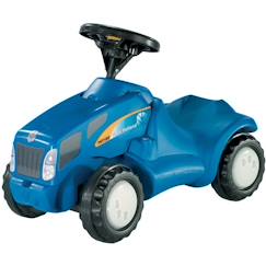 Jouet-Jeux de plein air-Porteur Rolly Toys New Holland T6010 - Pour Enfant de 18 mois à 2 ans - Bleu