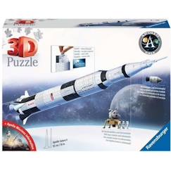 Jouet-Puzzle 3D Fusée spatiale Saturne V - Ravensburger - 440 pièces - NASA - A partir de 8 ans